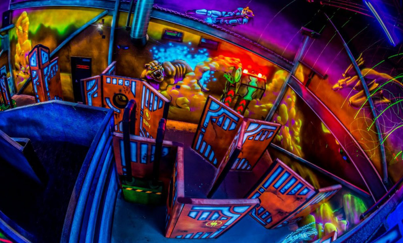 laser tag course view